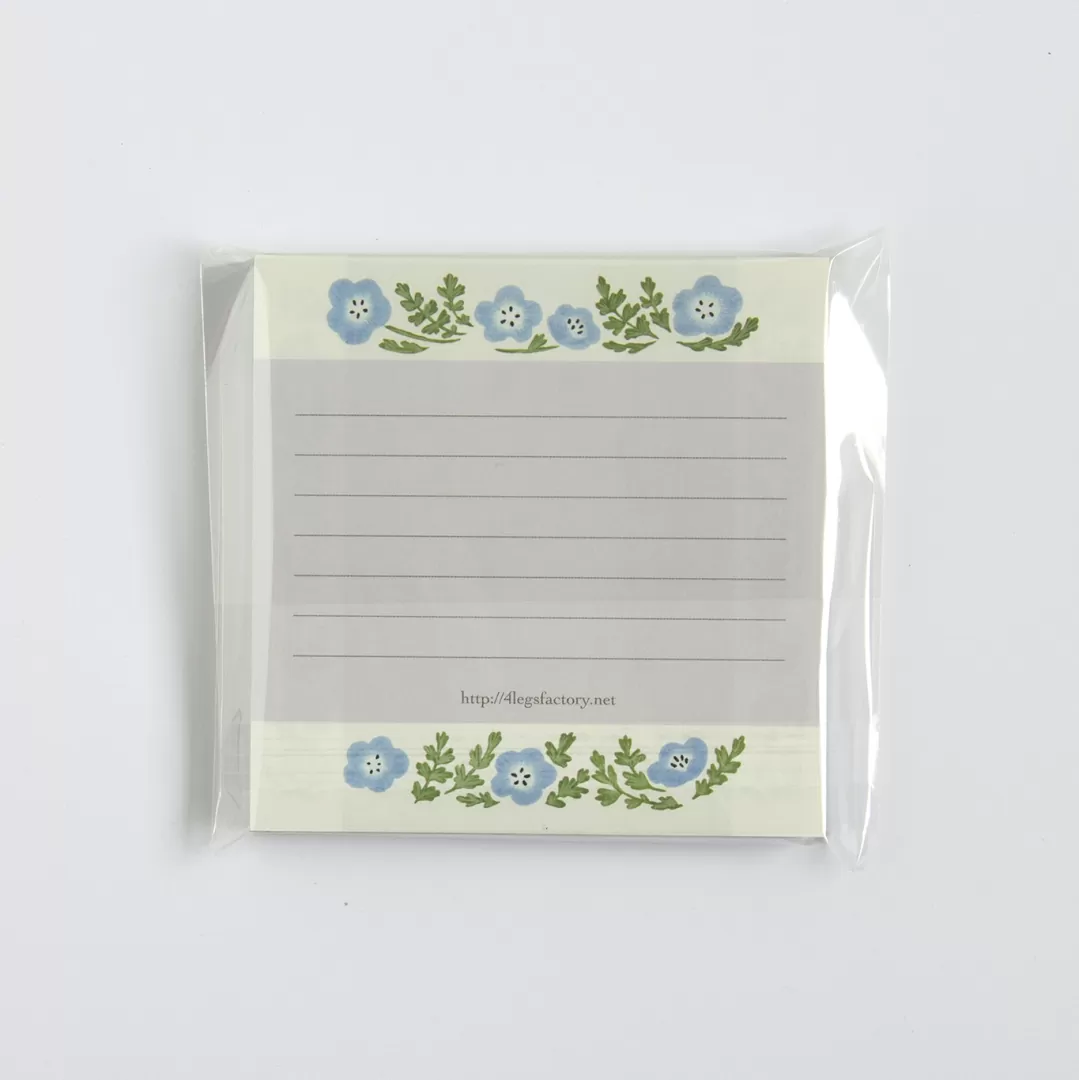4Legs Cats memo paper set A, featuring cute cat illustrations in various poses, Japanese stationery perfect for cat lovers to add a fun touch to notes, planners, and journals.