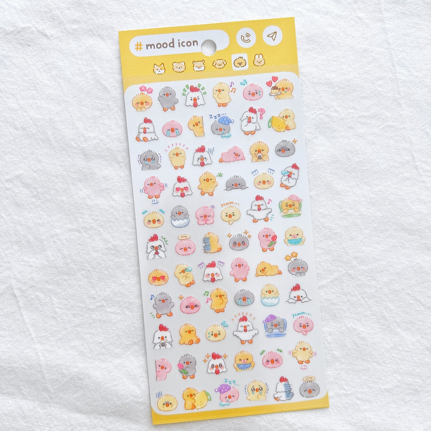Mind Wave Mood Icon Stickers - Chick