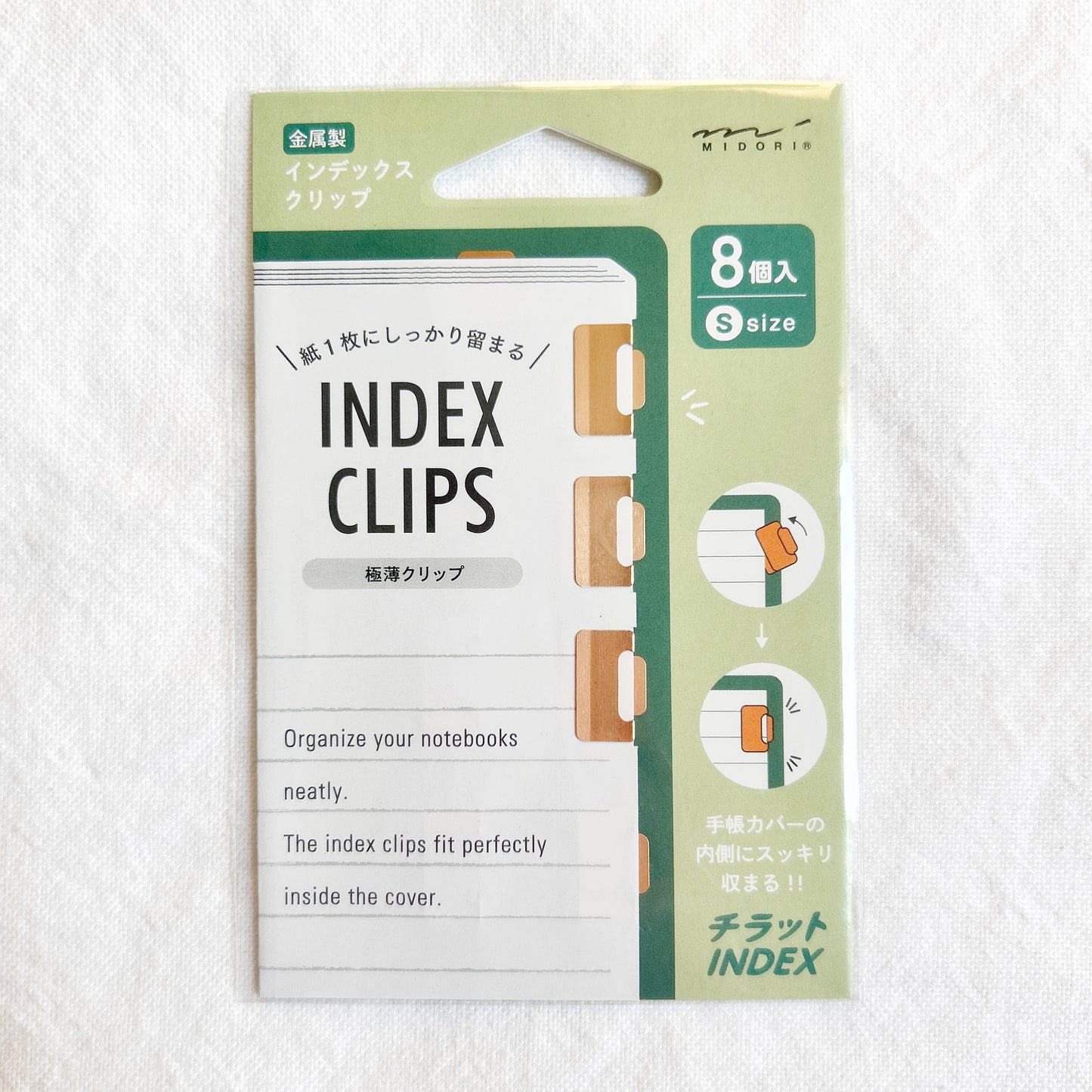 Midori Chiratto Index Clip - Small - Copper