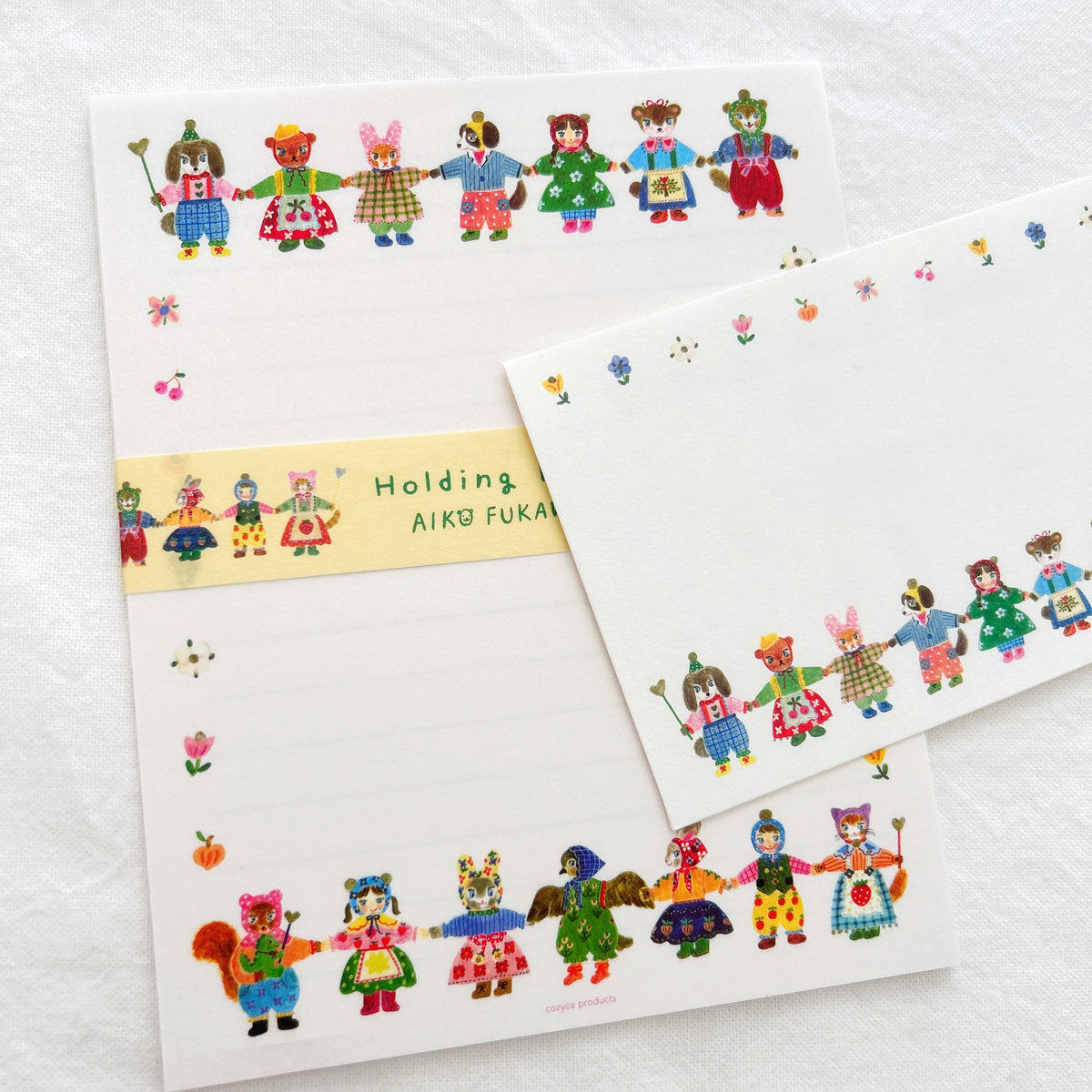 Aiko Fukawa Letterset - Holding Paws