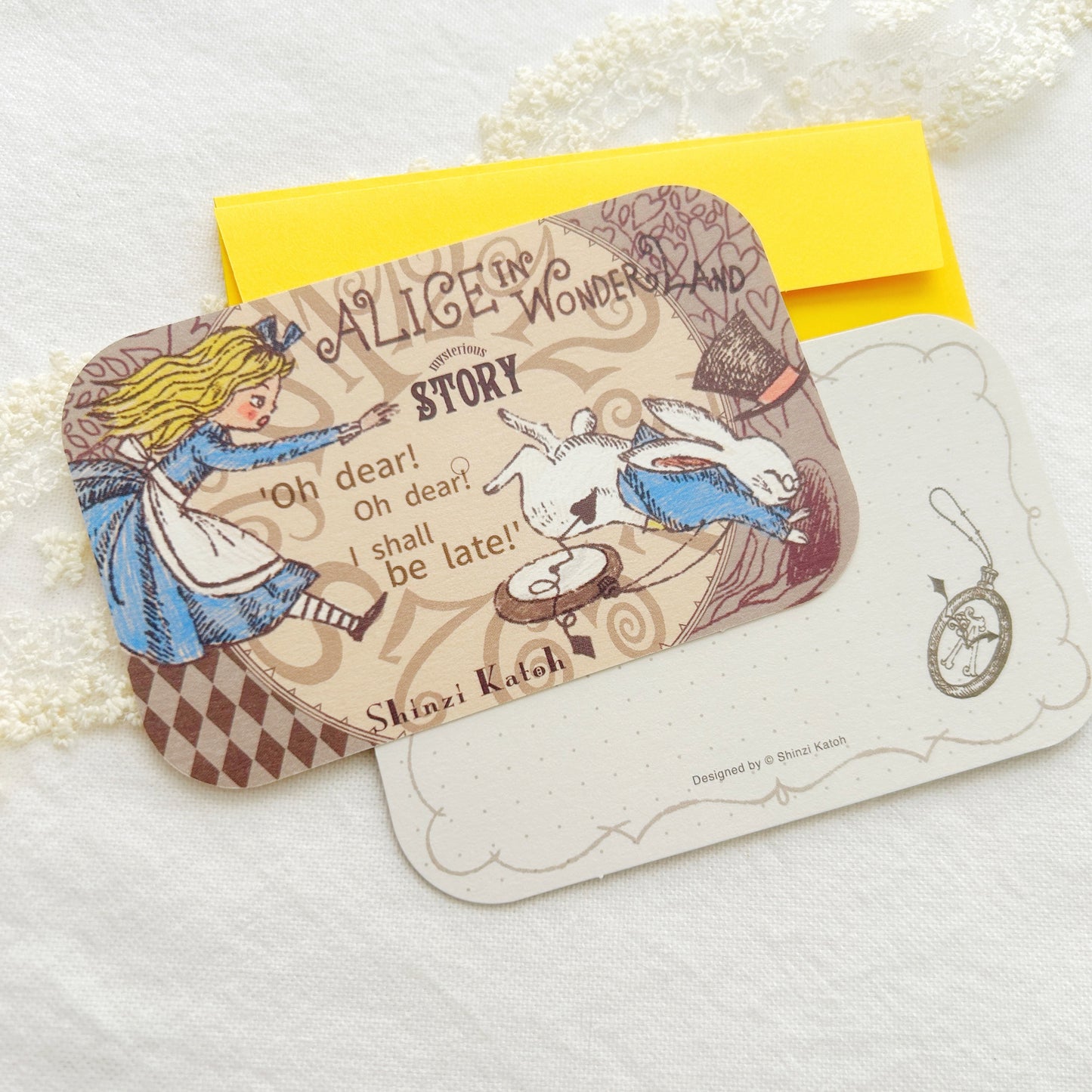 Shinzi Katoh Message Card Set - Alice Wonderland