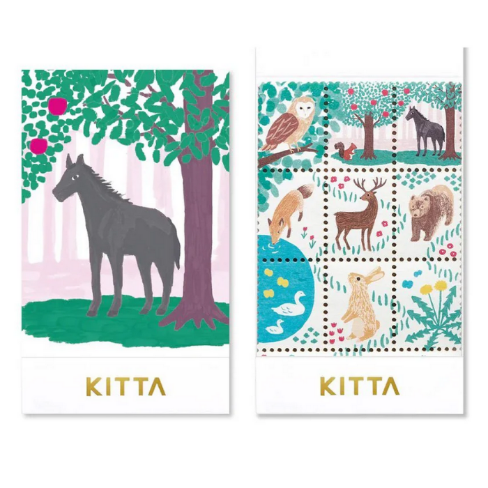 KITTA Stamp Style Sticker - Vol.12 Special Animal is a delightful celebration of whimsical wildlife. Perfect for adding a touch of nature’s magic to your letters, journals, and creative projects