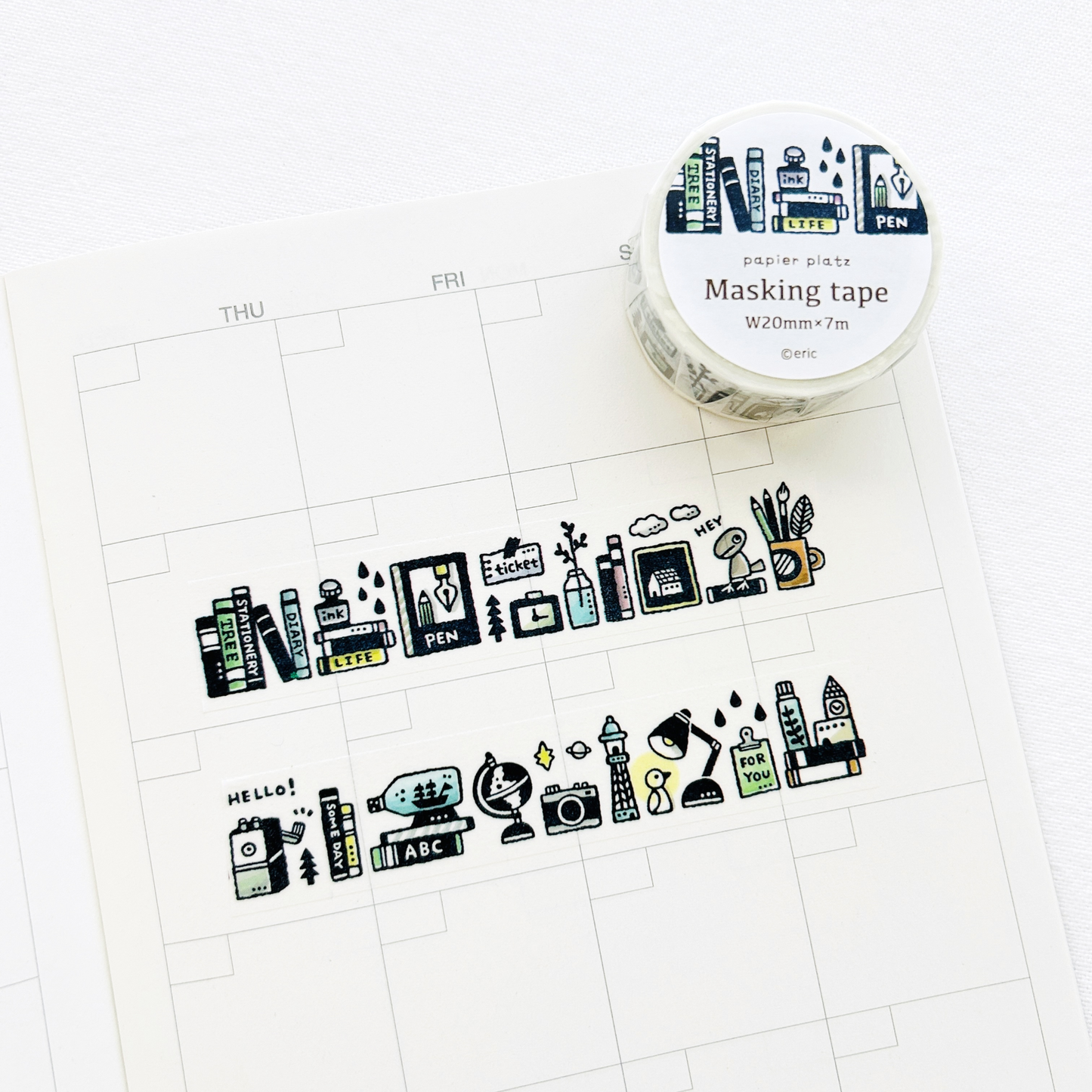 eric Small Things Washi Tapes, featuring charming designs ideal for journaling, scrapbooking, and crafting projects.