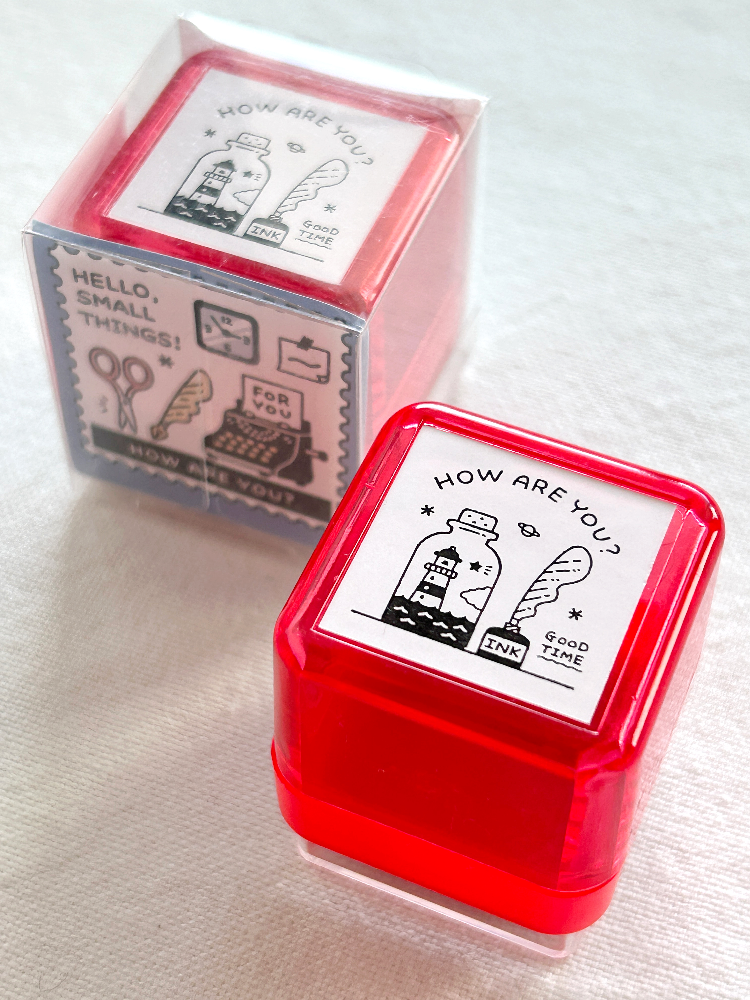 eric Portable Push Button Stamp. Perfect for journaling, scrapbooking, and creative projects.