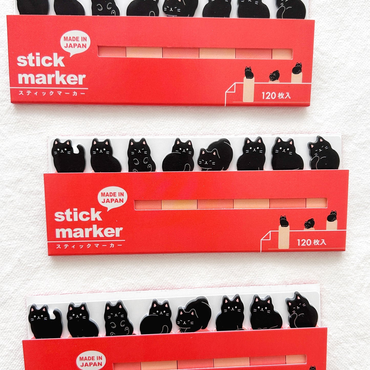 Mind Wave Page Markers - Black Cats 120 Pcs