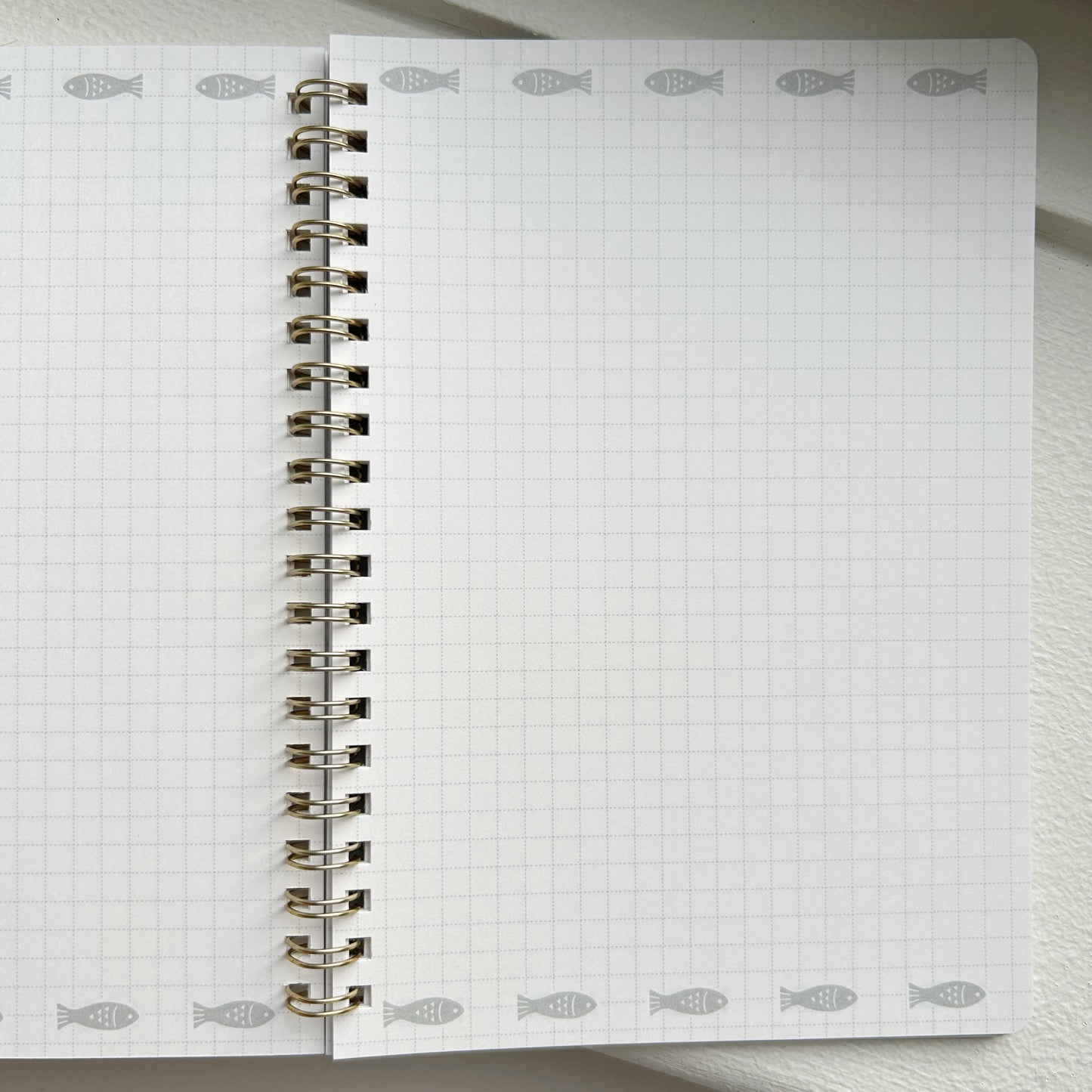Rokkaku x OB1 B6 Foil Stamped Spiral Notebook Cat's Tongue Café