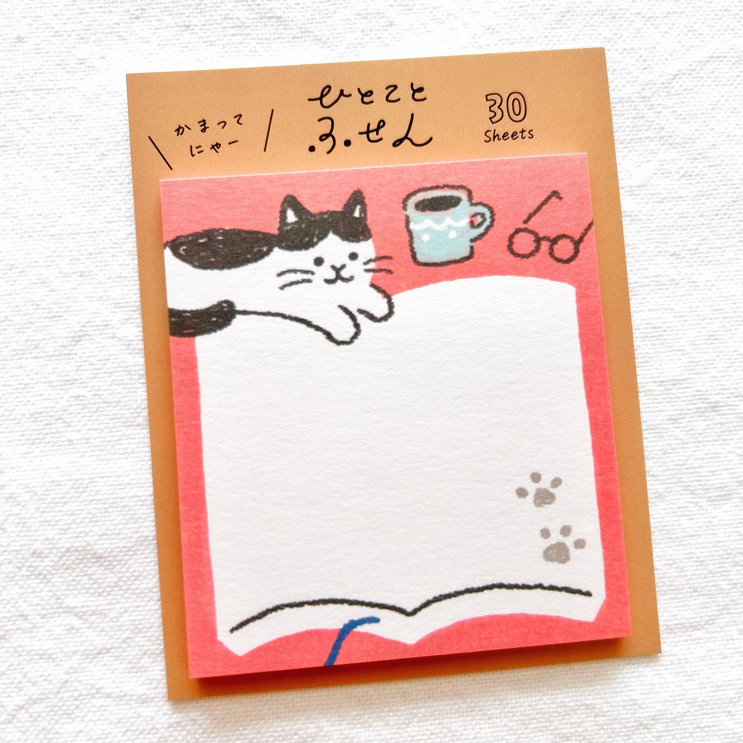 Furukawa Shiko Sticky Notes - Cat on a Book