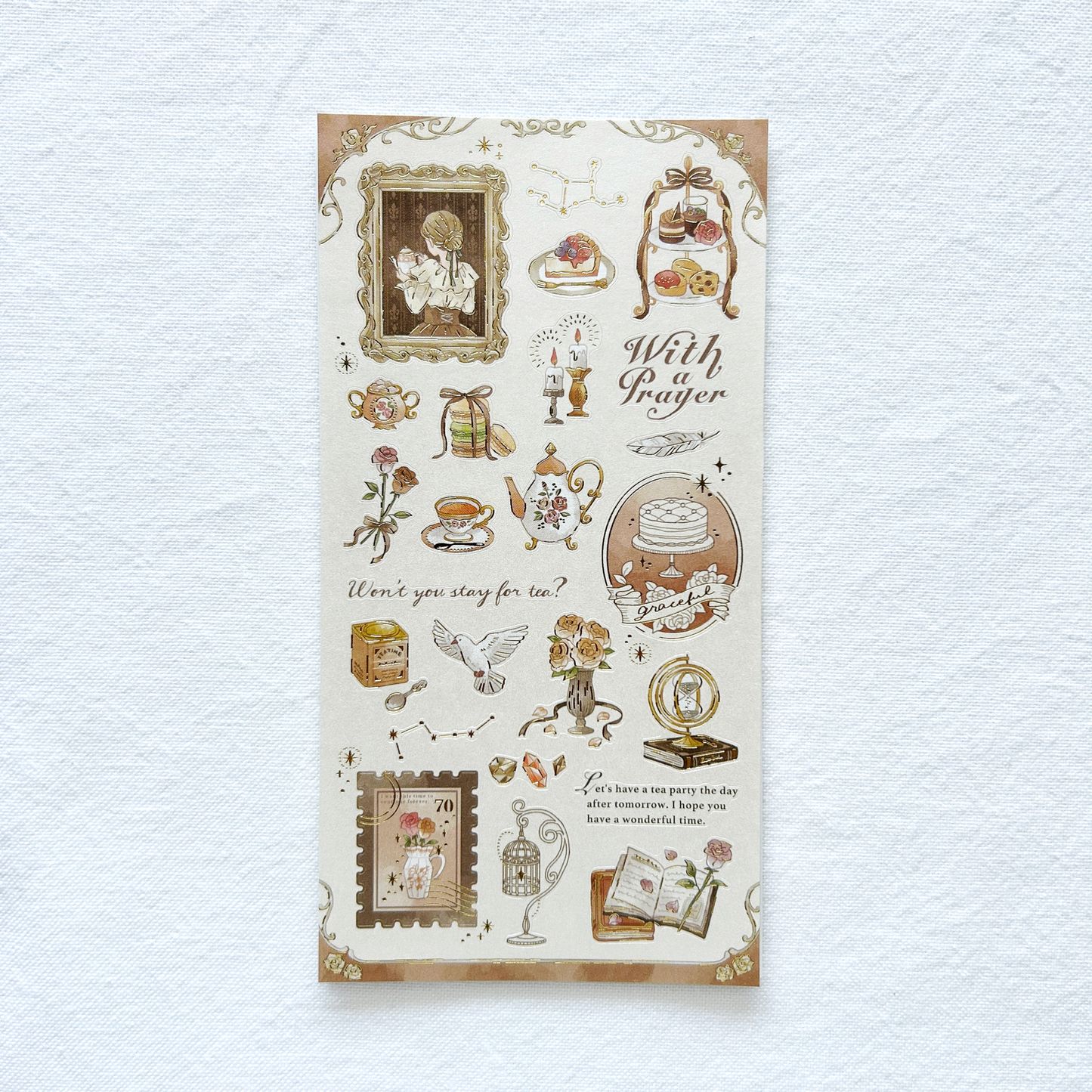 Mind Wave Choupinet- Charlotte sticker sheet. Perfect for journaling, letter decoration, or scrapbooking.