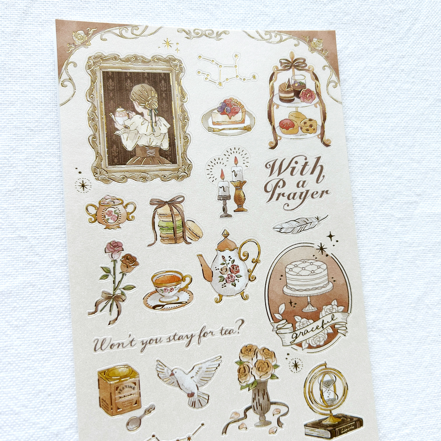 Mind Wave Choupinet- Charlotte sticker sheet. Perfect for journaling, letter decoration, or scrapbooking.