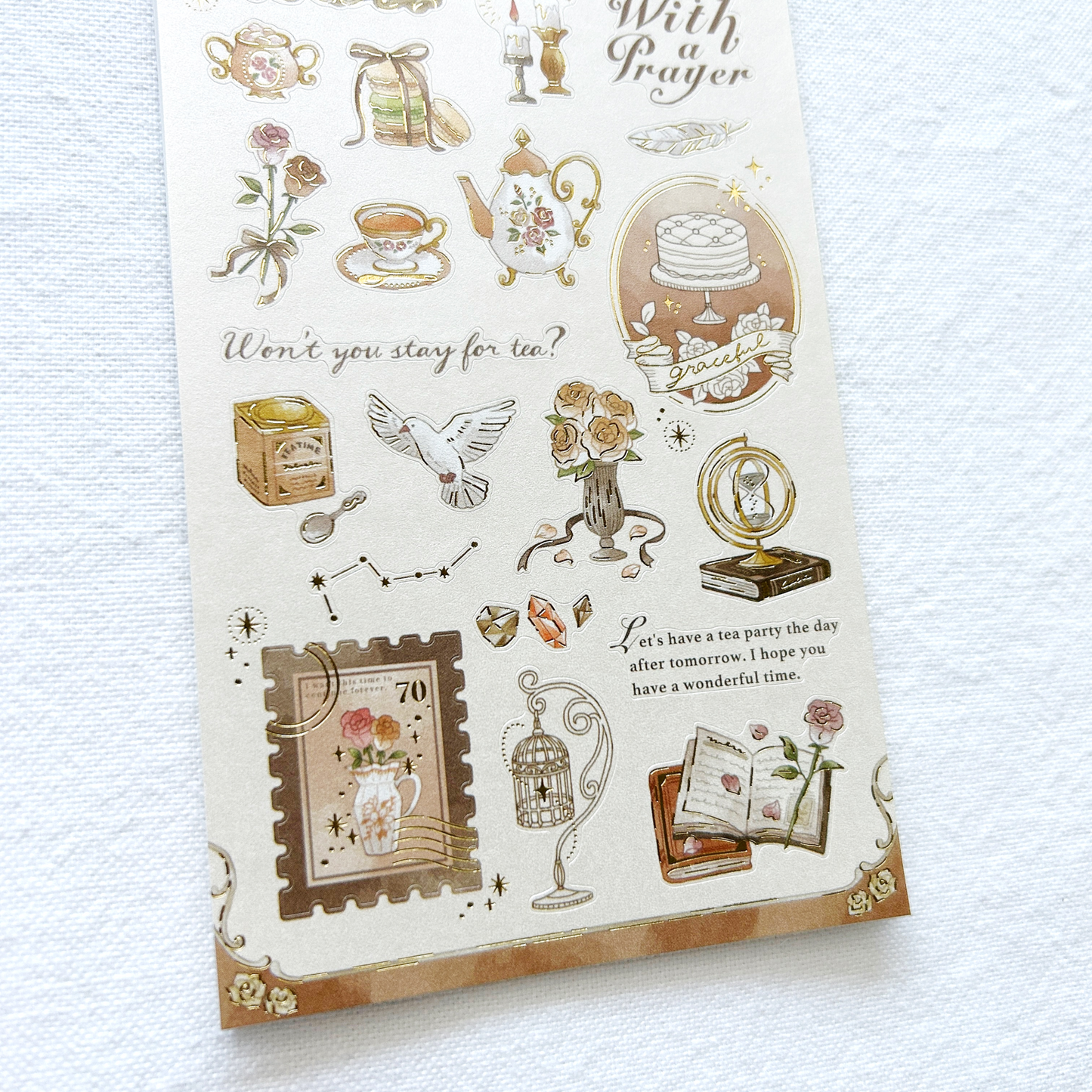Mind Wave Choupinet- Charlotte sticker sheet. Perfect for journaling, letter decoration, or scrapbooking.