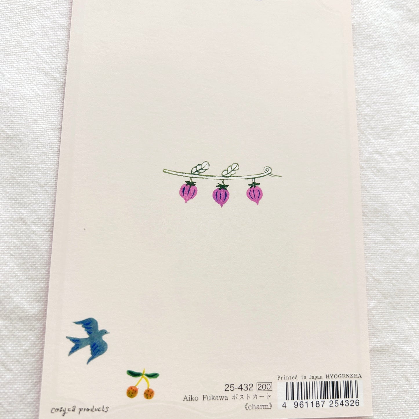 Aiko Fukawa Foil Stamped Postcard - Charm