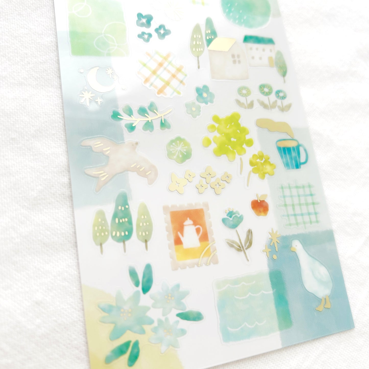 Mind Wave Dewdrop Stickers - Green