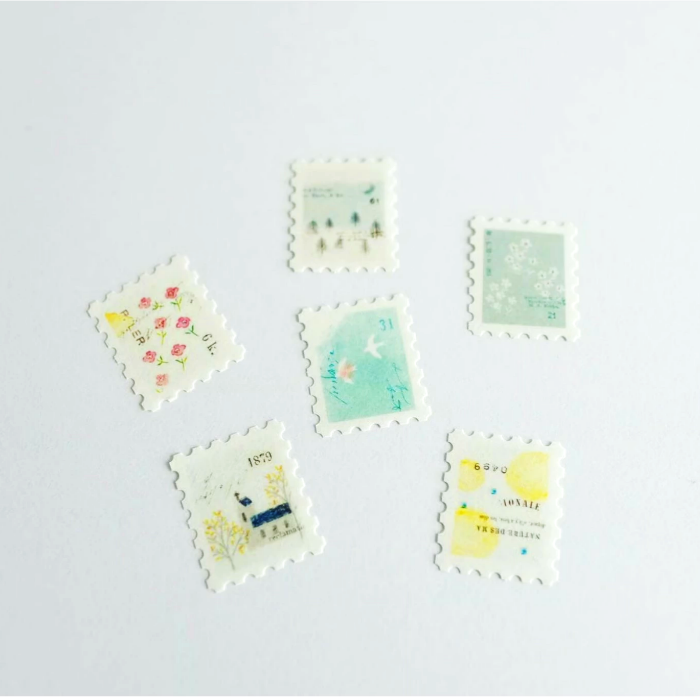 YOHAKU Flake Sticker - Letter is a delightful collection of decorative stickers. Perfect for journaling, scrapbooking and creative projects.