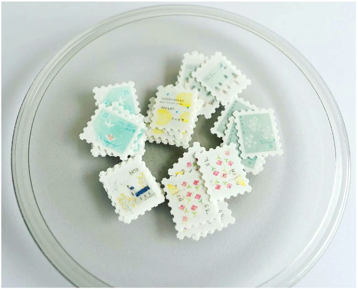 YOHAKU Flake Sticker - Letter is a delightful collection of decorative stickers. Perfect for journaling, scrapbooking and creative projects.