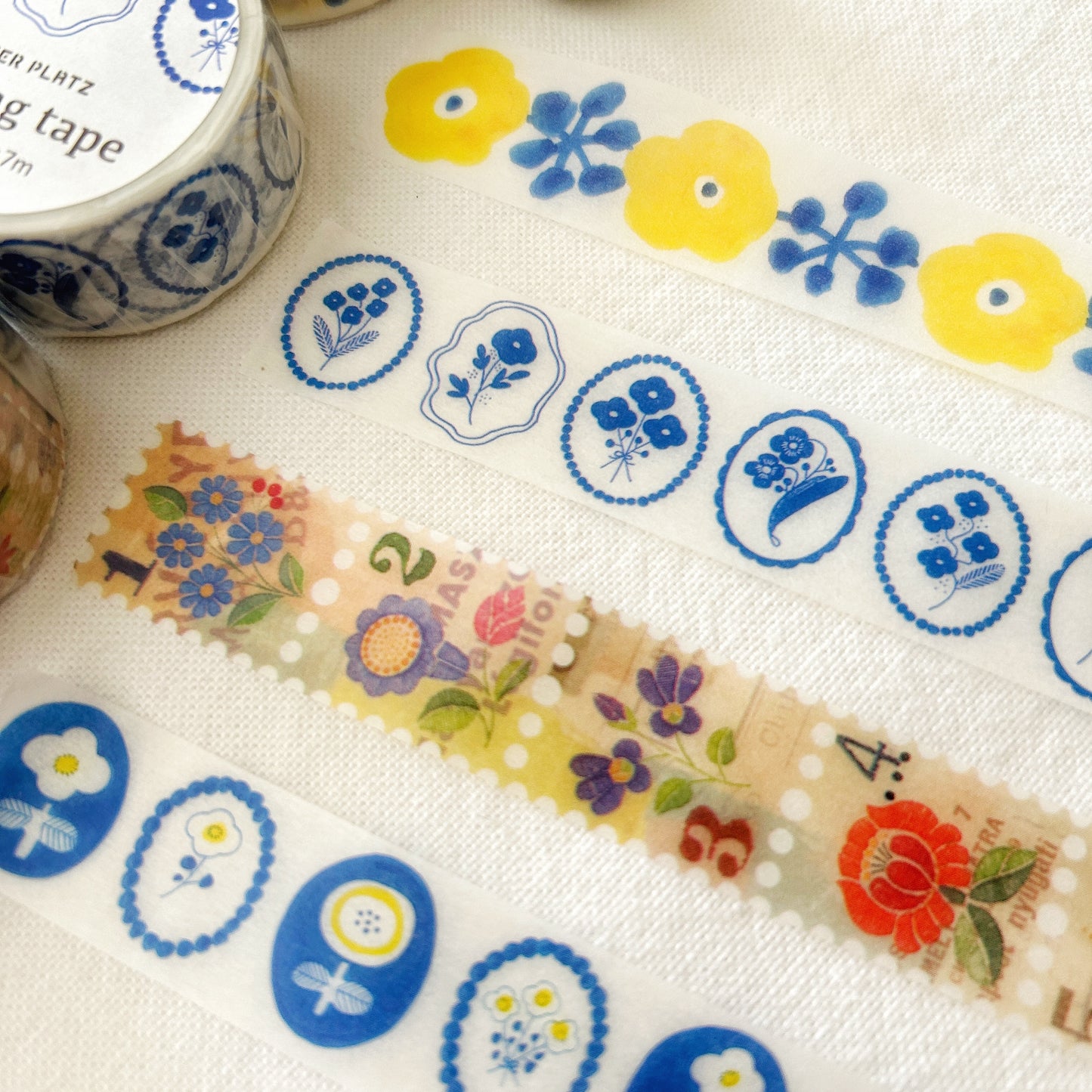 Papier Platz Washi Tape - Yellow Flower (37-834)