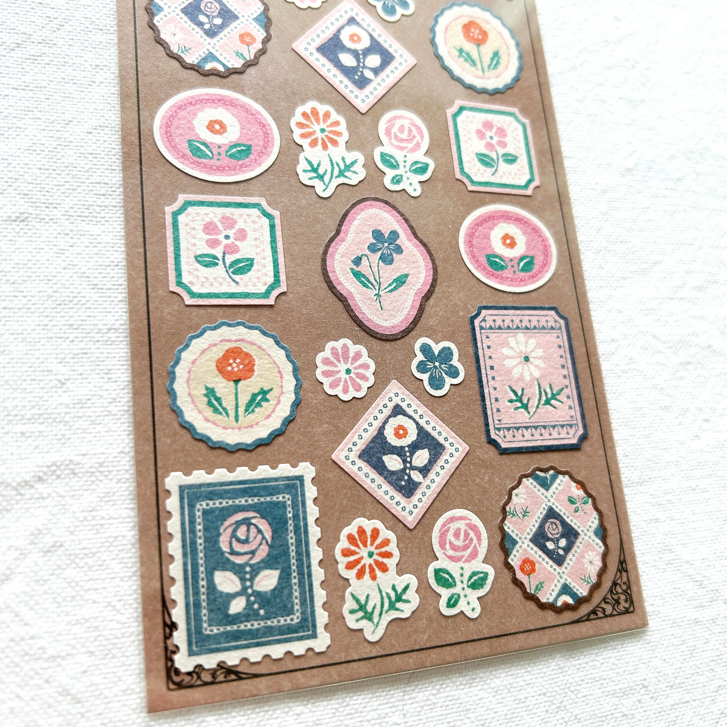 Wanowa Sticker Sheet - Flower. Perfect for journaling, scrapbooking, creative craft projects, and bullet journal.