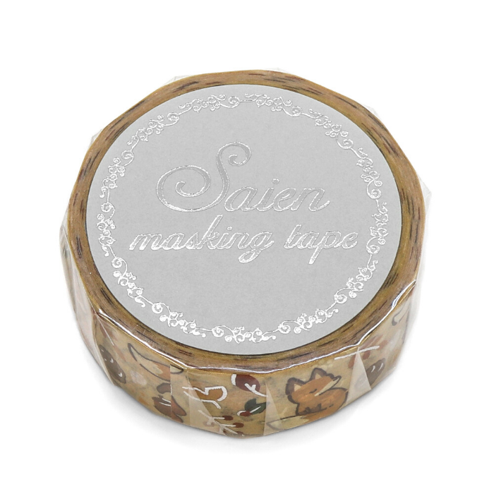 Featuring graceful foxes meandering through a forest floor scattered with vibrant fallen leaves, this design is accented with shimmering silver foil details that add a magical glow. Perfect for bringing the cozy beauty of fall to journals, planners, or gift wrapping.