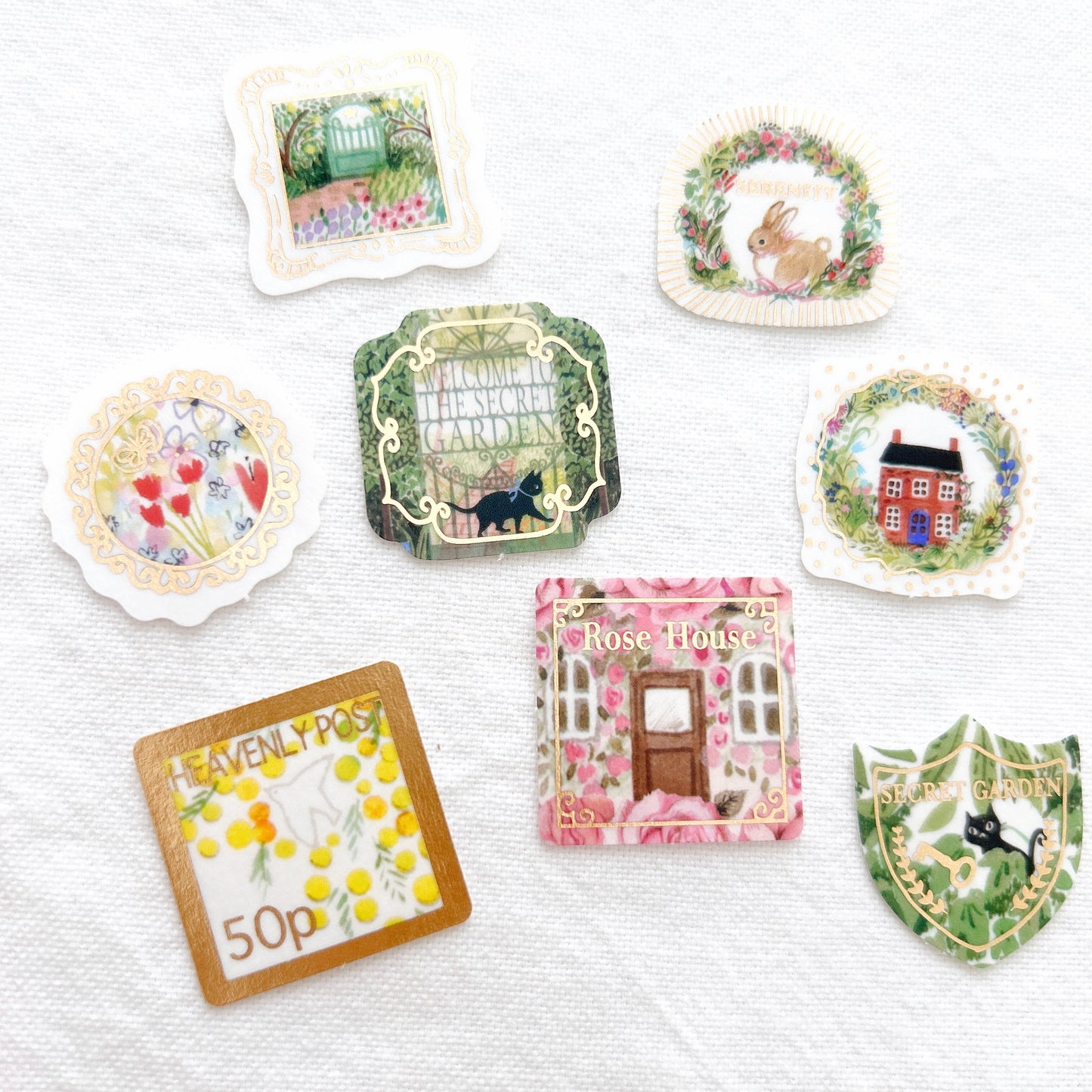 Shinzi Katoh Flake Stickers - Heavenly Garden