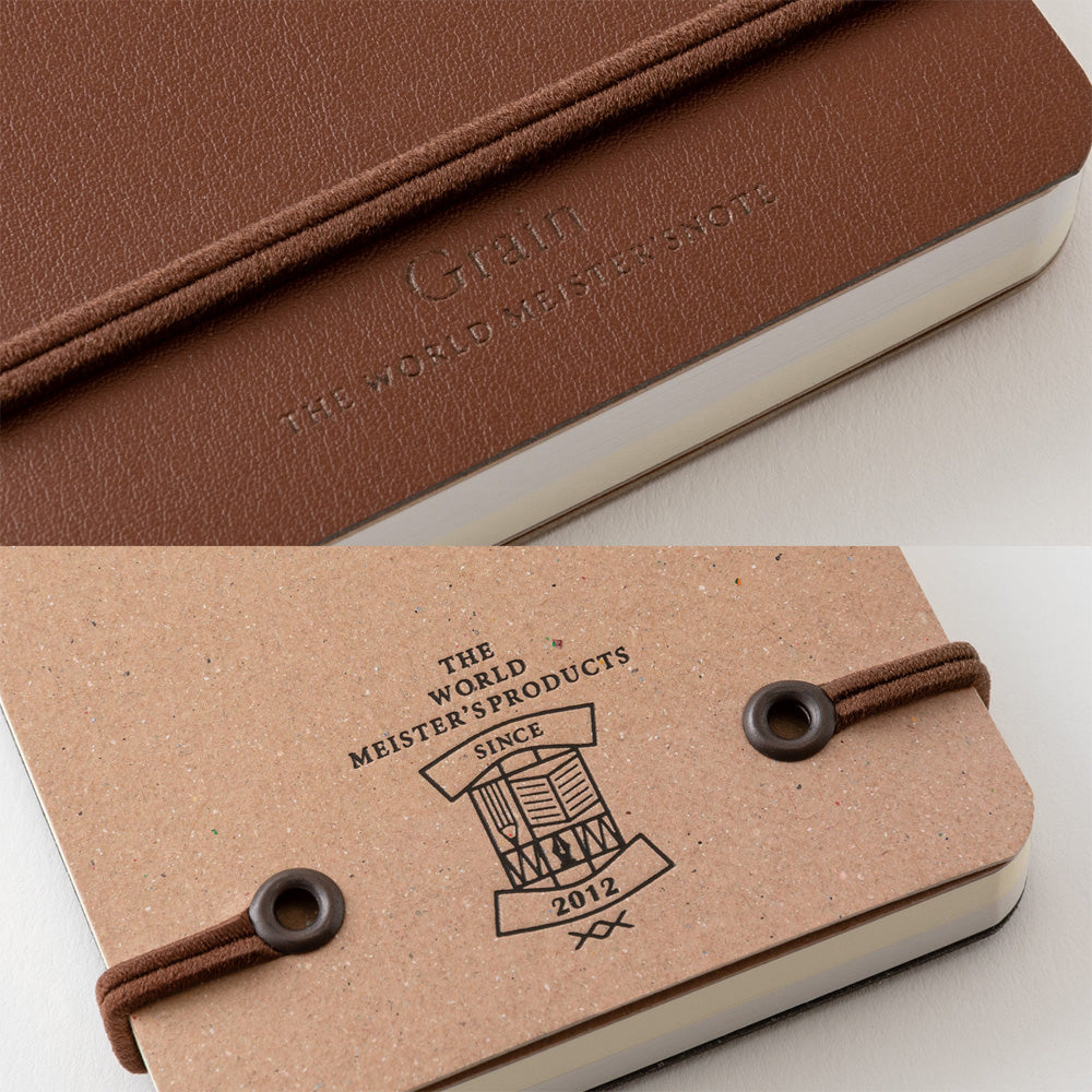 Midori Grain Memo Pad - Dark Brown