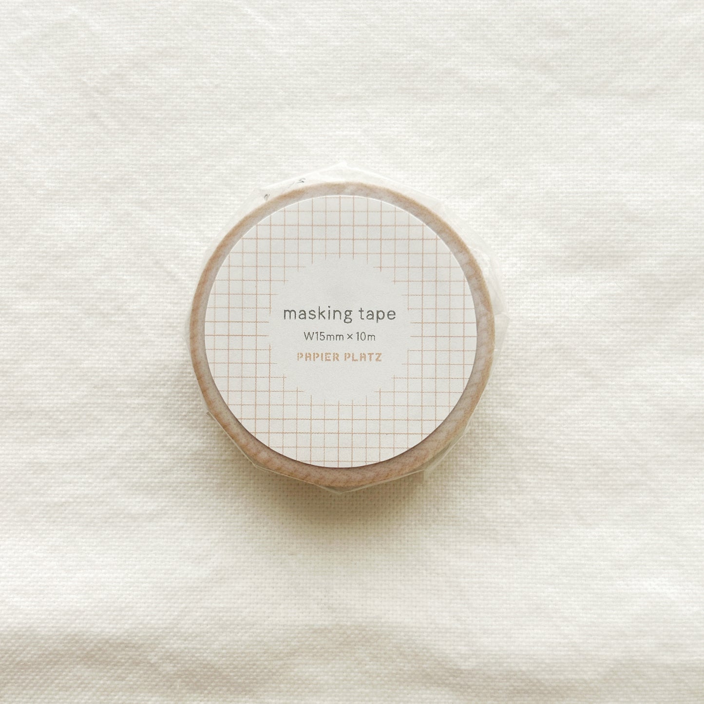 Brown square grid washi tape