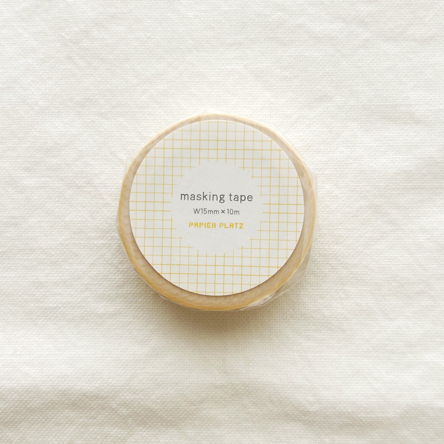 Yellow square grid washi tape