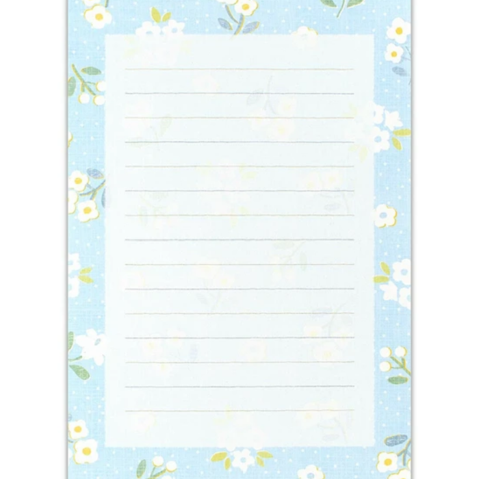 Wanowa Letterset - Petite Flower, a charming Japanese stationery set with delicate petite floral designs, perfect for adding a touch of elegance to your letters and messages.