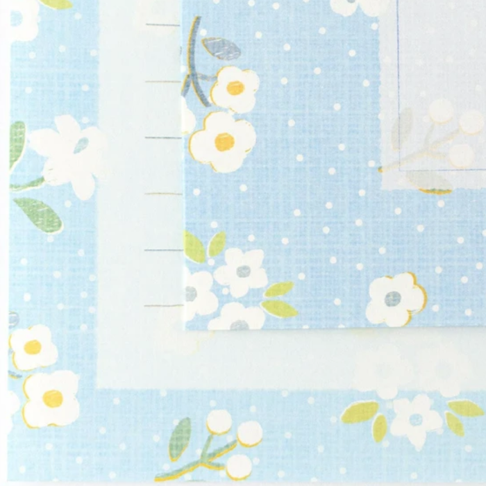 Wanowa Letterset - Petite Flower, a charming Japanese stationery set with delicate petite floral designs, perfect for adding a touch of elegance to your letters and messages.