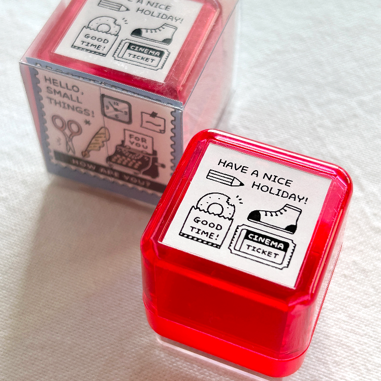 eric Portable Push Button Stamp. Perfect for journaling, scrapbooking, and creative projects.