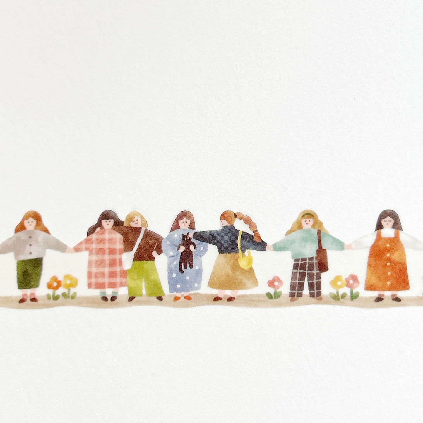 Mind Wave Cozy Washi Tape - Onnanoko. Perfect for journaling, scrapbooking, bullet journal, and creative craft projects.