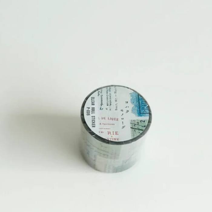 YOHAKU's PET Clear Tape - Monologue exudes a quiet, introspective beauty, perfect for adding a thoughtful touch to any craft project or journal.