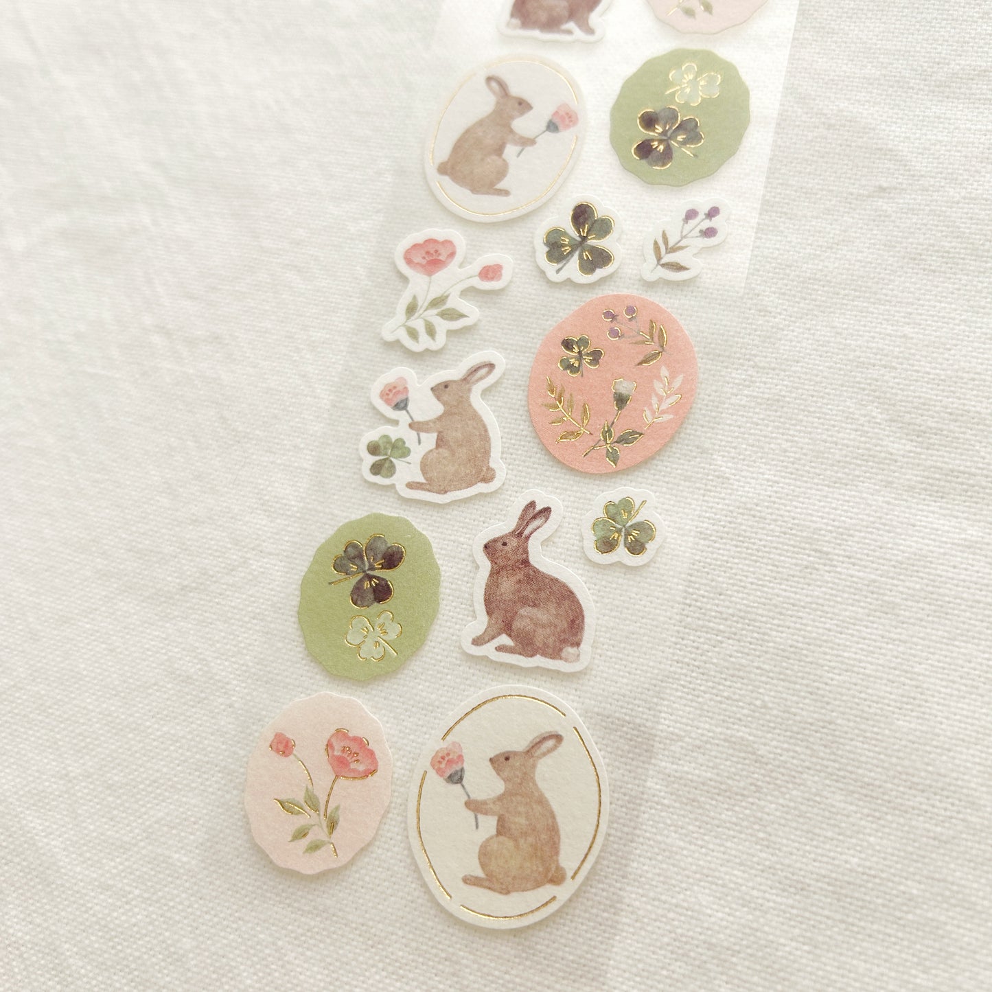 Nuku Gold Foil Stickers - Michikusa Petal