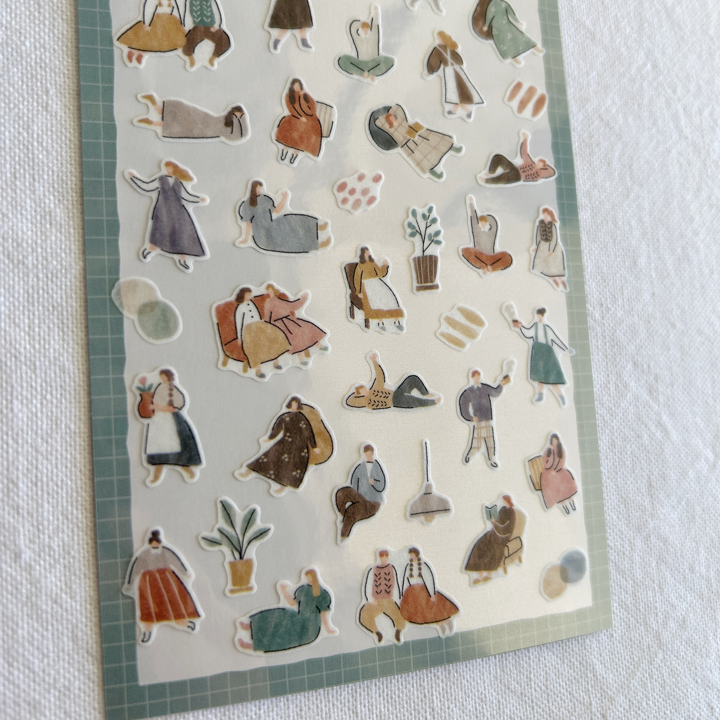 Mind Wave Cozy Sticker - Relax. Perfect for journaling, planning, or adding a tranquil touch to scrapbooks.