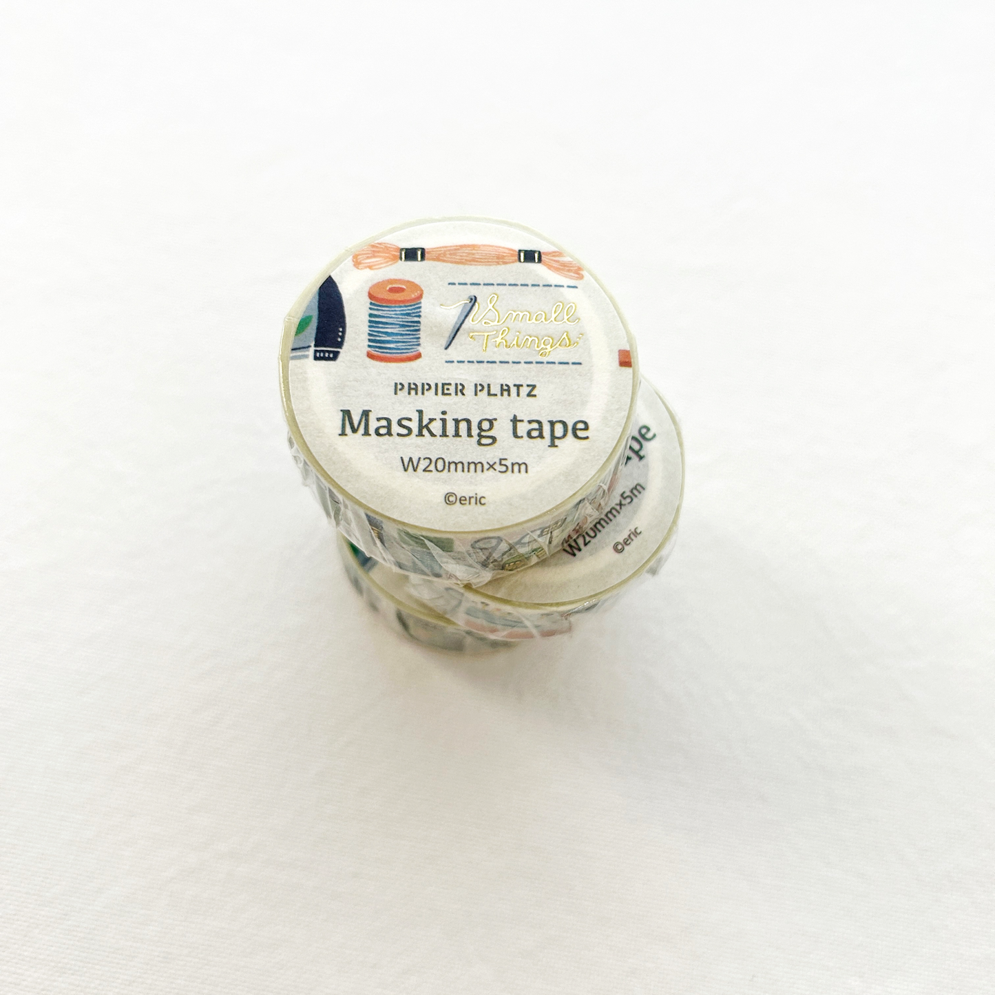 eric Washi Tape - Sewing, featuring charming illustrations of cozy scenes and favorite spots, perfect for journaling, scrapbooking, and adding a personal touch to crafts and stationery.