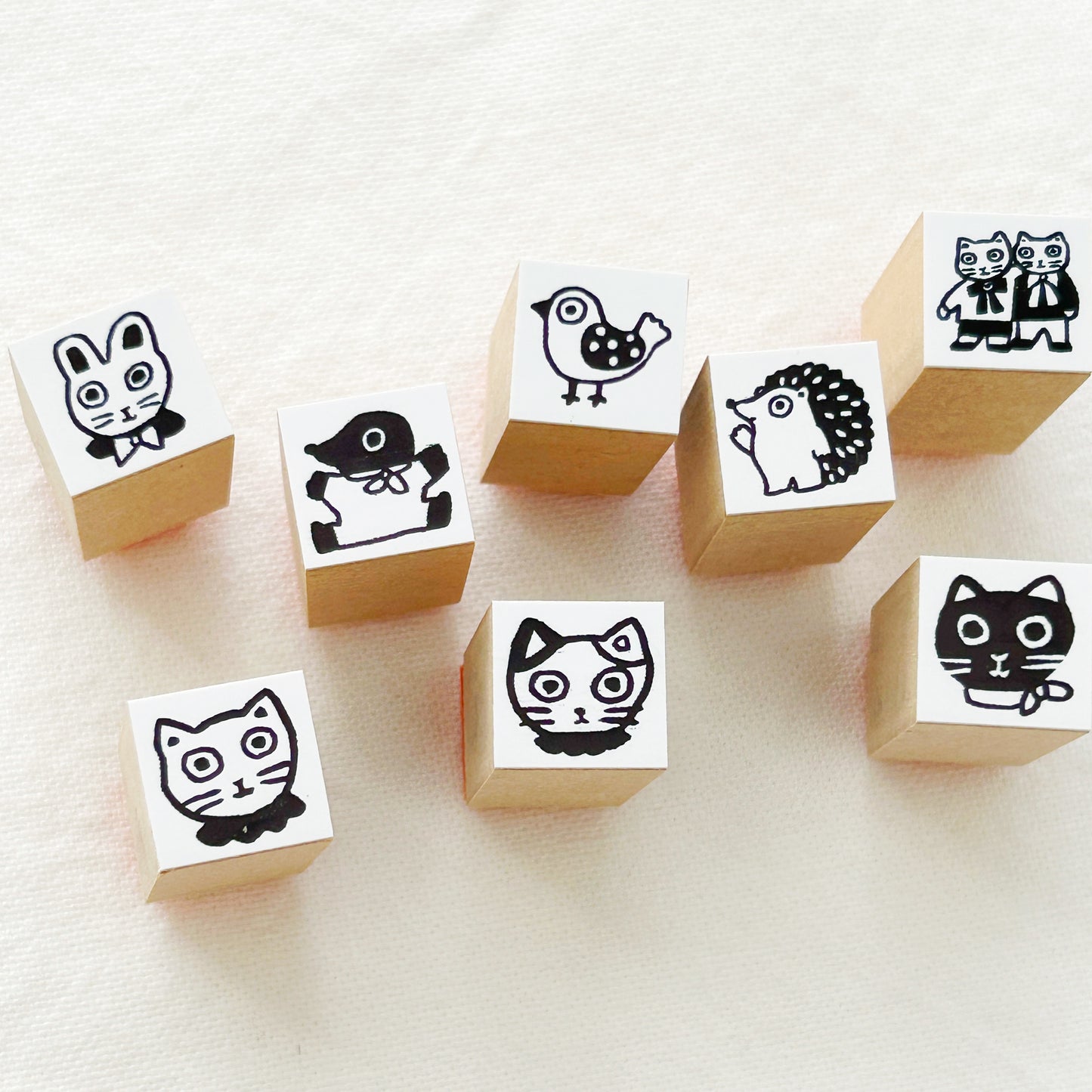 Yumi Kitagishi Mini Rubber Stamps - Black Cat