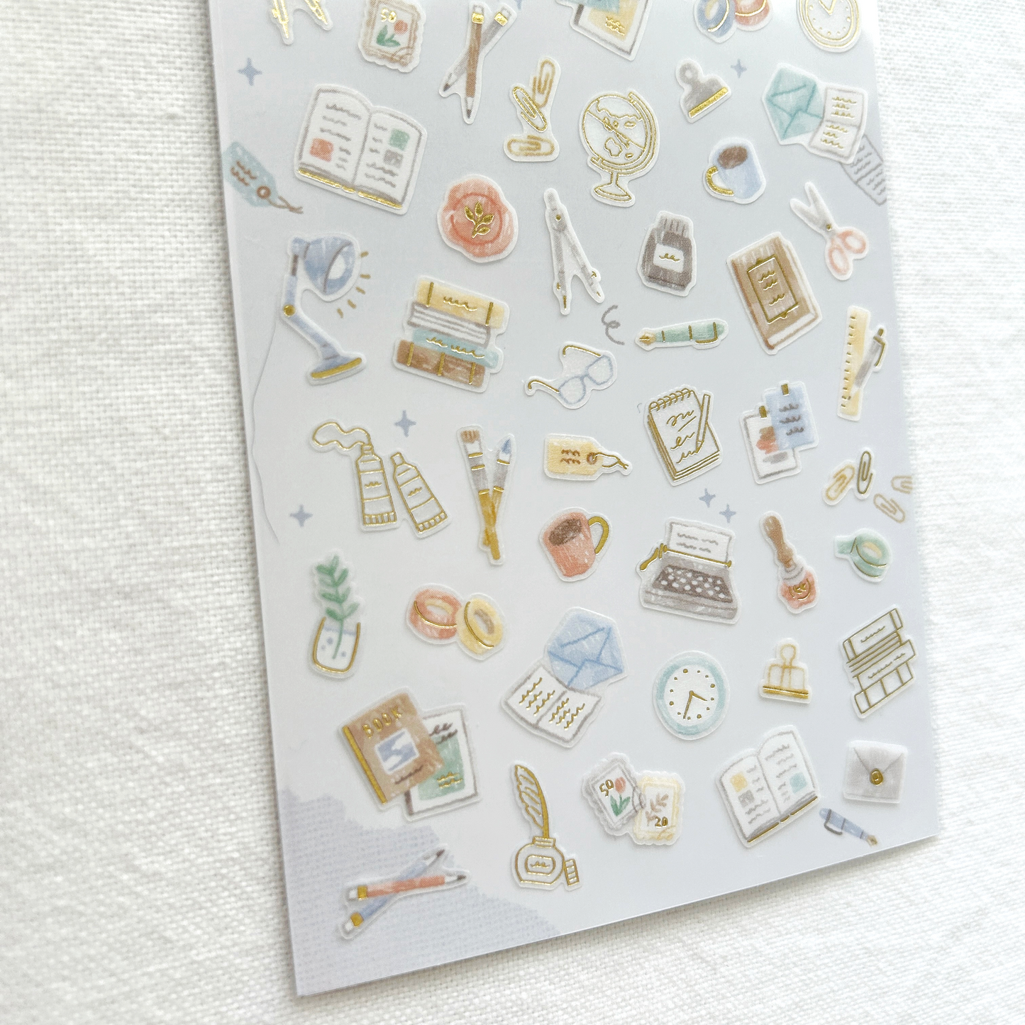 Mind Wave One's Daily Life Gold Foil Sticker – Stationery. Perfect for journaling, scrapbooking, bullet journal, and creative craft projects.