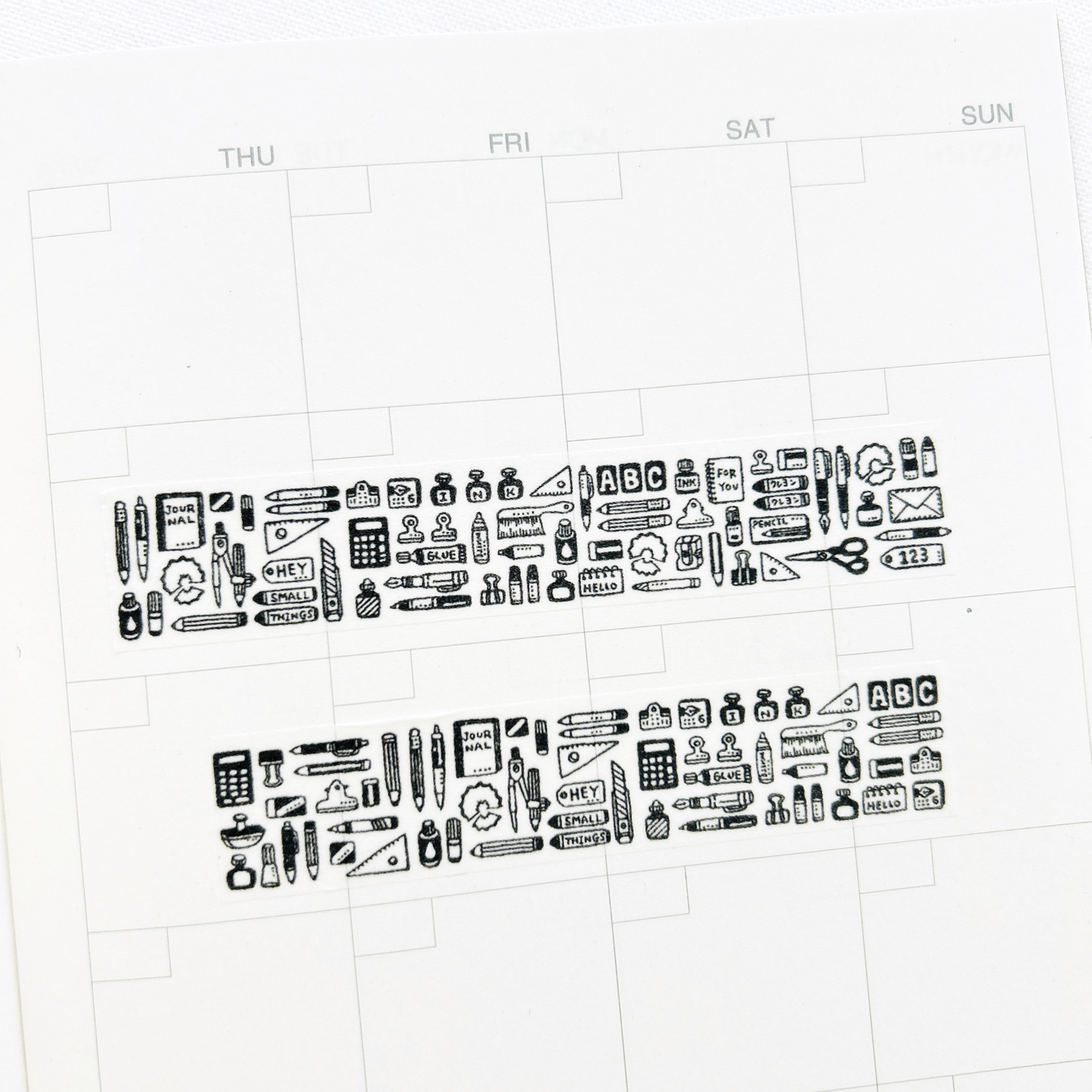 eric Washi Tape - Stationery, featuring charming illustrations perfect for journaling, scrapbooking, and adding a personal touch to crafts and stationery.