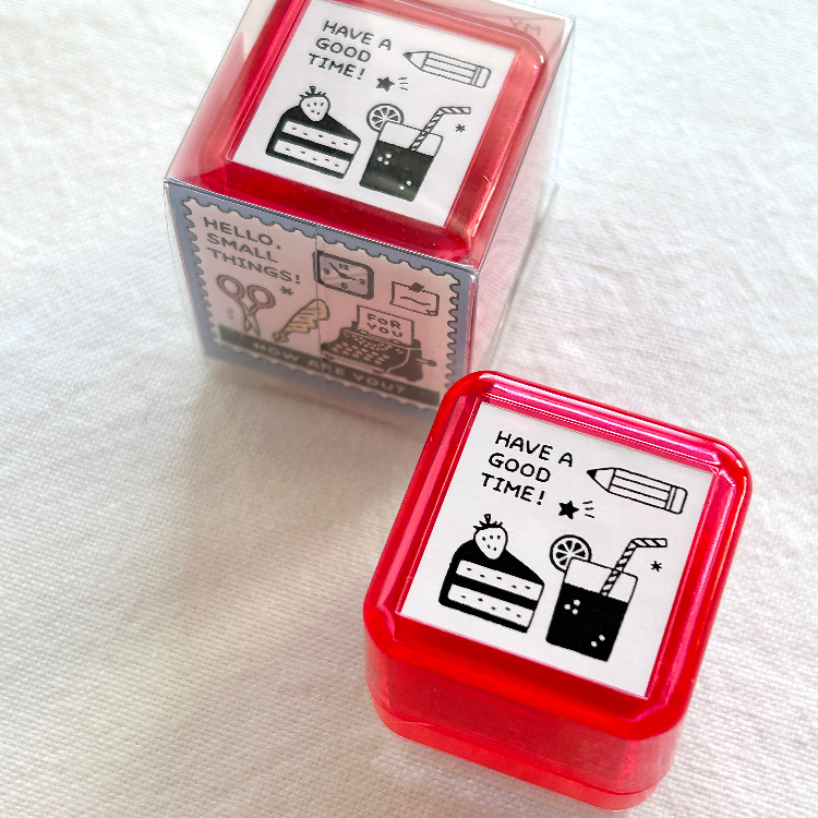 eric Portable Push Button Stamp. Perfect for journaling, scrapbooking, and creative projects.