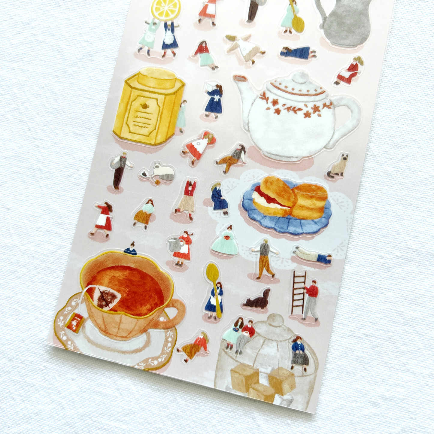 Mind Wave Secret Friends sticker sheets featuring fairytale illustrations of cozy scenes and favorite spots, perfect for journaling, scrapbooking, and adding a personal touch to crafts and stationery.