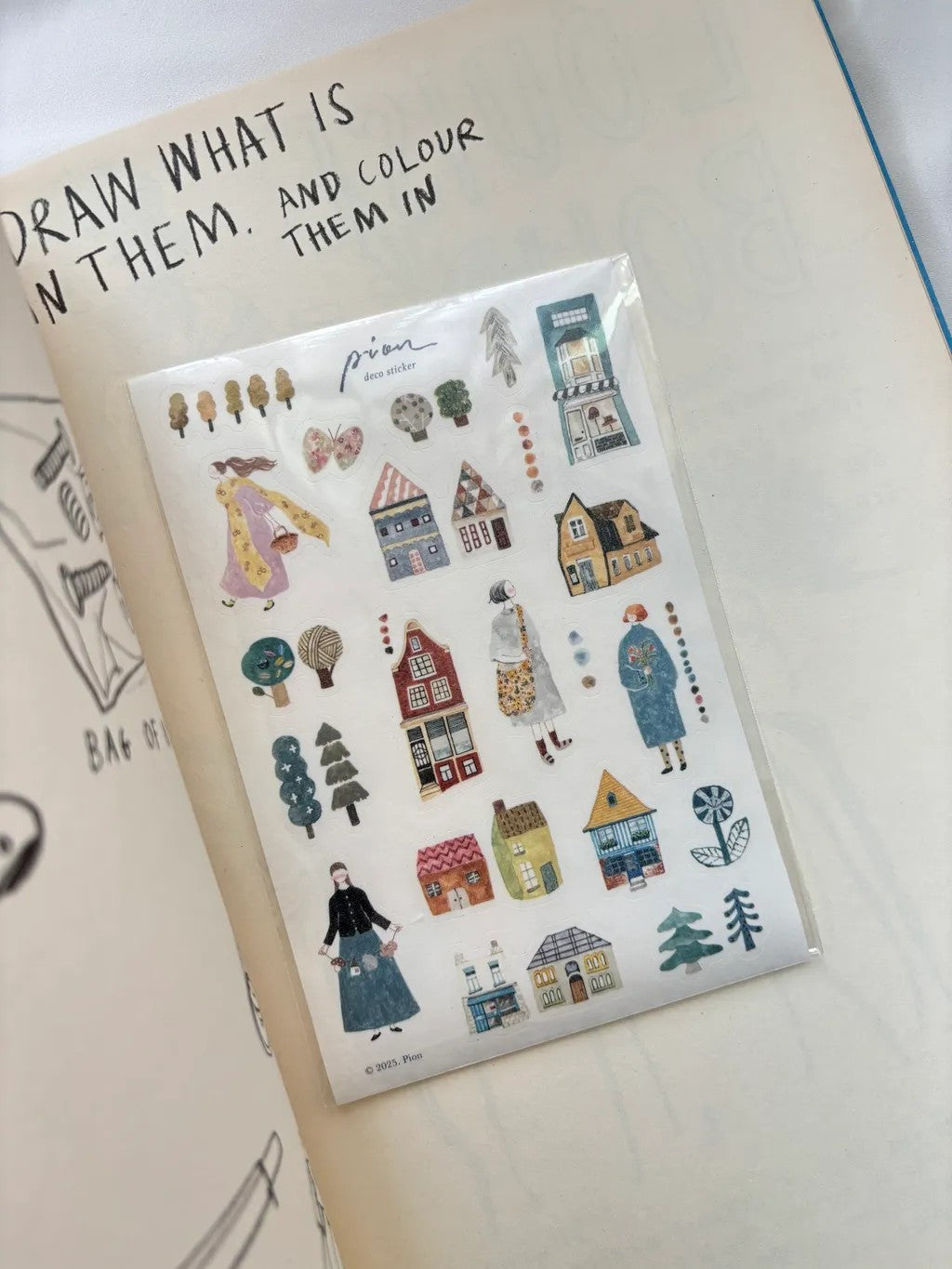 Pion Kiss-Cut Washi Sticker - Walk