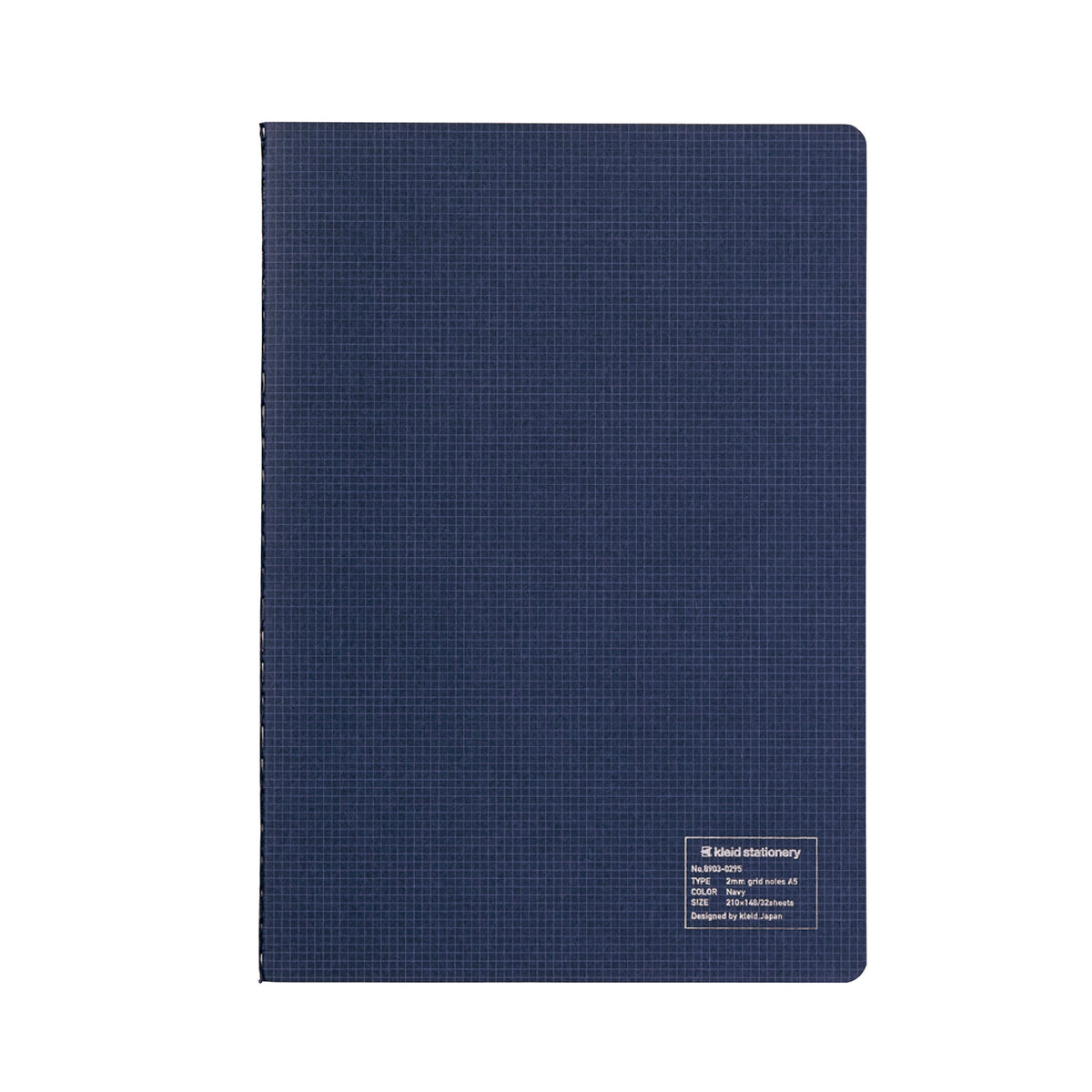 Kleid A5 2MM Grid Notebook - Navy - White Paper