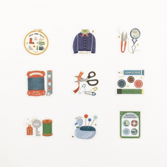 Eric Small Things Flake Stickers, cute mini sticker set featuring various designs, perfect for planners, journals, scrapbooking, and DIY crafts.