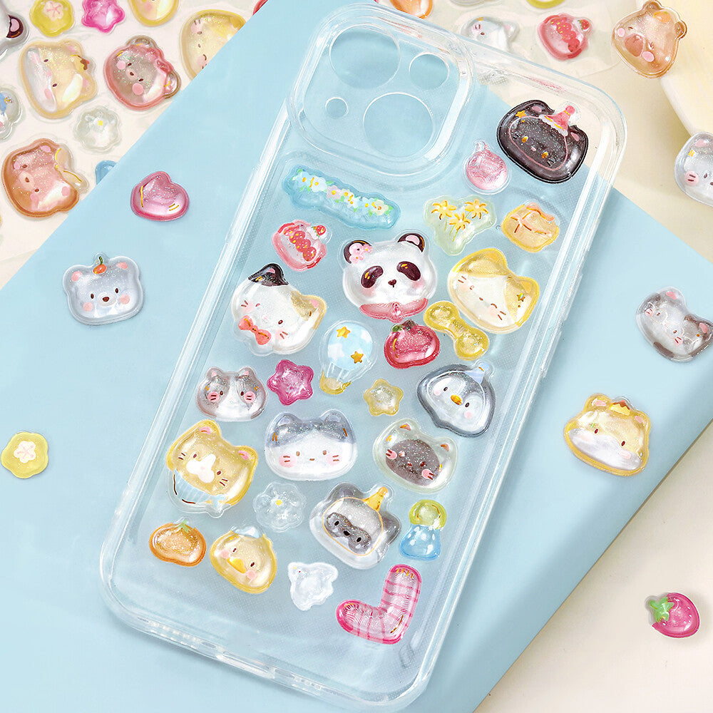 BGM  3D Puffy Stickers - Kururun - Cat