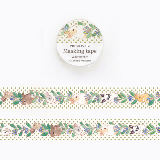 Papier Platz Washi Tapes, decorative Japanese washi tape set with unique designs, ideal for planners, scrapbooking, journaling, and DIY crafts.