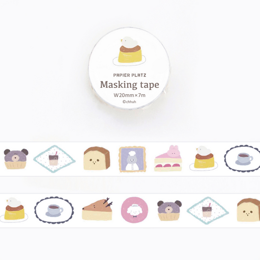 Papier Platz Washi Tapes, decorative Japanese washi tape set with unique designs, ideal for planners, scrapbooking, journaling, and DIY crafts.