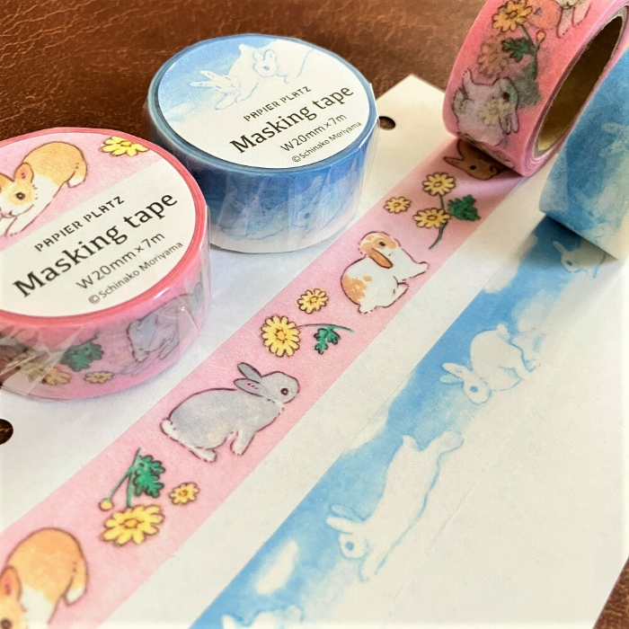 Papier Platz Washi Tapes, decorative Japanese washi tape set with unique designs, ideal for planners, scrapbooking, journaling, and DIY crafts.