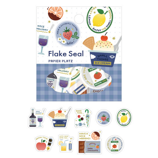 Eric Small Things Flake Stickers, cute mini sticker set featuring various designs, perfect for planners, journals, scrapbooking, and DIY crafts.