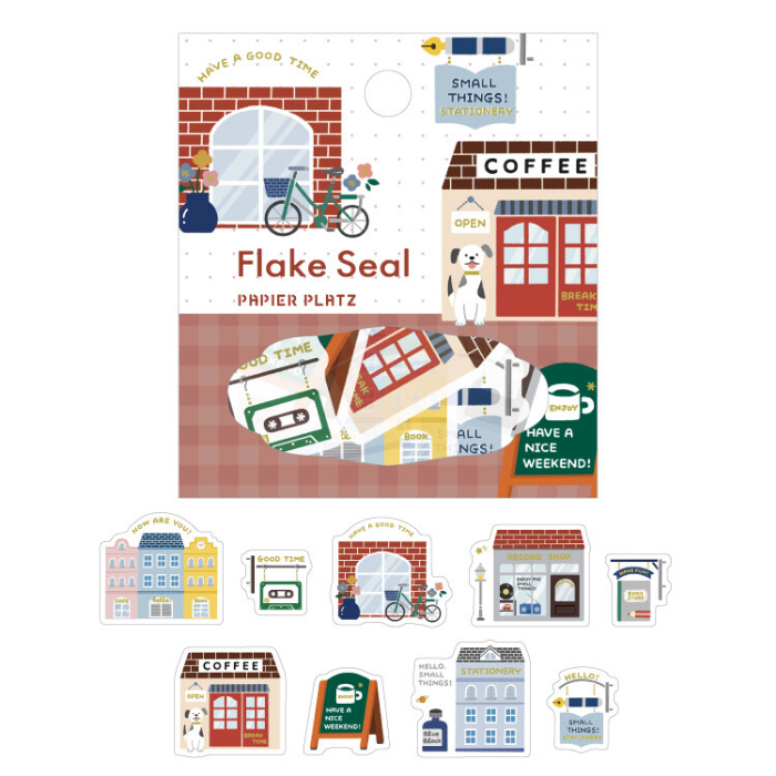 Eric Small Things Flake Stickers, cute mini sticker set featuring various designs, perfect for planners, journals, scrapbooking, and DIY crafts.