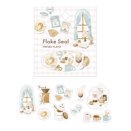 Papier Platz stickers, decorative Japanese stickers set with unique designs, ideal for planners, scrapbooking, journaling, and DIY crafts.