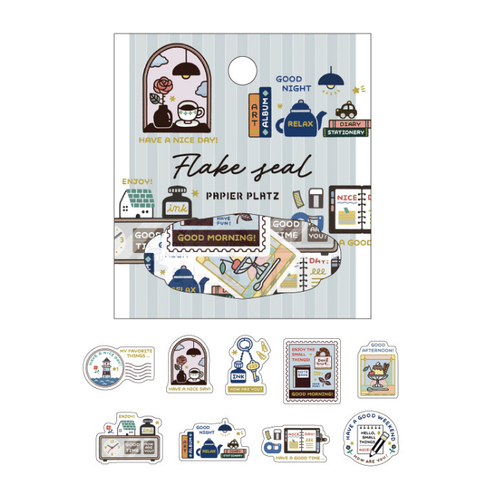 Eric Small Things Flake Stickers, cute mini sticker set featuring various designs, perfect for planners, journals, scrapbooking, and DIY crafts.