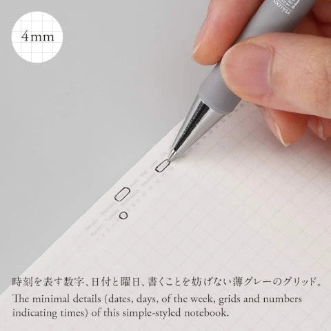 STALOGY Editor's Series 365Days Notebook - A5 - Grid - Black